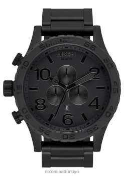Nixon 51-30 krono 22VFD19 kol saati tamamı mat siyah/siyah