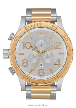 Nixon 51-30 krono 22VFD23 kol saati gümüş altın
