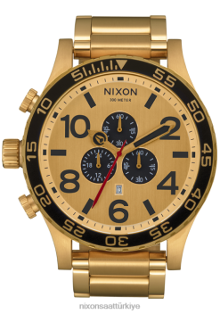Nixon 51-30 krono 22VFD29 kol saati tamamı altın/altın/siyah