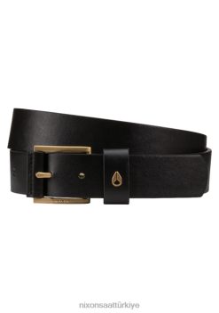 Nixon amerikan vegan kemeri 22VFD552 Aksesuarlar siyah altın