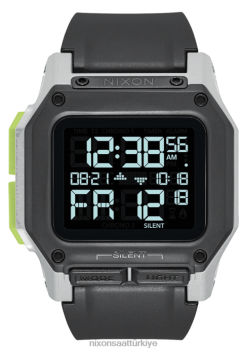 Nixon düzenli 22VFD158 kol saati siyah/beyaz/misket limonu
