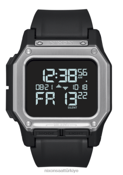 Nixon düzenli 22VFD159 kol saati siyah gümüş