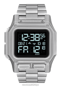 Nixon düzenli paslanmaz çelik 22VFD214 kol saati siyah