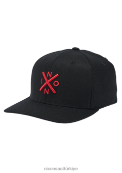Nixon esnek şapkayı değiştir 22VFD414 Aksesuarlar siyah kırmızı