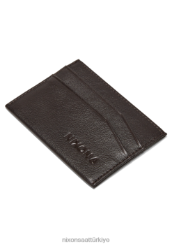 Nixon flaco deri kart cüzdanı 22VFD533 Aksesuarlar kahverengi
