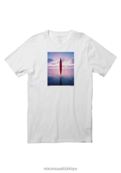 Nixon gergedan kovalayan tişört 22VFD519 Giyim beyaz