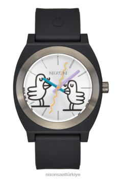 Nixon hannah eddy zaman memuru opp 22VFD82 kol saati siyah