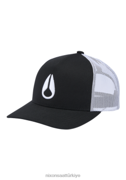 Nixon ikonlu kamyon şoförü şapkası 22VFD446 Aksesuarlar siyah beyaz