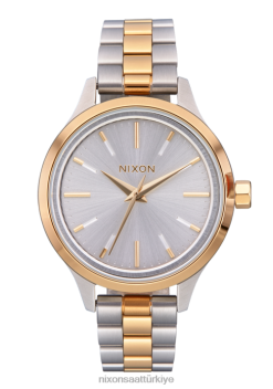 Nixon iyimser 22VFD242 kol saati gümüş altın