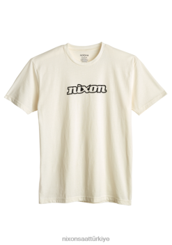 Nixon og script eko-repreve tişört 22VFD502 Giyim doğal/siyah