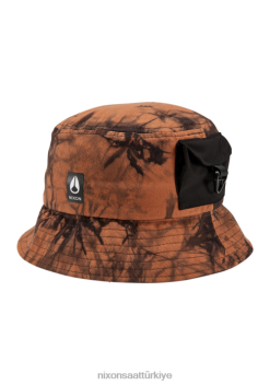 Nixon önemsiz kova 22VFD387 Aksesuarlar kahverengi siyah