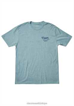 Nixon quinny yenileme tişörtü 22VFD492 Giyim Heather Pasifik