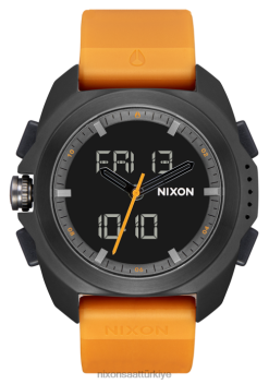 Nixon Ripley 22VFD195 kol saati siyah/safran