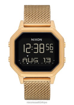 Nixon siren milanlı 22VFD269 kol saati hepsi altın