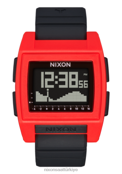 Nixon temel gelgit pro 22VFD182 kol saati kırmızı siyah