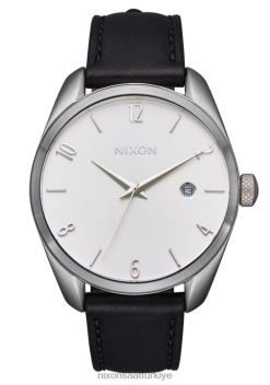 Nixon thalia deri 22VFD261 kol saati gümüş/siyah