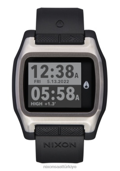 Nixon yüksek gelgit 22VFD200 kol saati gümüş/siyah