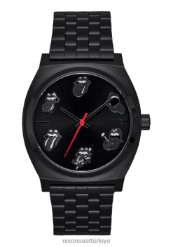 Nixon yuvarlanan taşlar zaman veznesi 22VFD117 kol saati tümüyle siyah